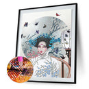 Chinese Style Beauty 5D Diamond Painting Partial Special Shaped Drill (K058)