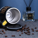 Stainless Steel Self Stirring Mug Auto Electric Coffee Mixing Cup (Black)