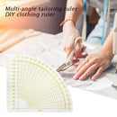 Sewing Quilting Patchwork Scrapbook Circle Fan Foot Seam Ruler Protractors Newly