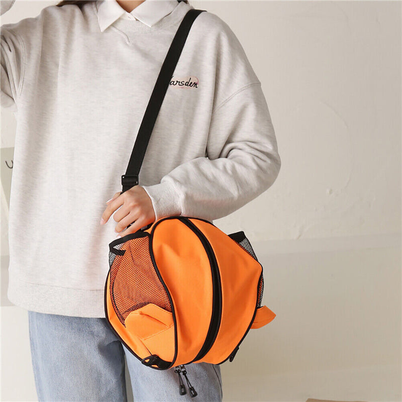Outdoor Volleyball Shoulder Bag Oxford Cloth Zipper Messenger Bag (Orange) Newly