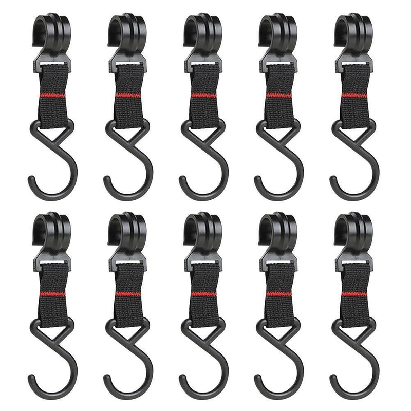 Outdoor Camping Moveable Hook Hanging Storage Rack S-Shaped Hanger (5pcs)
