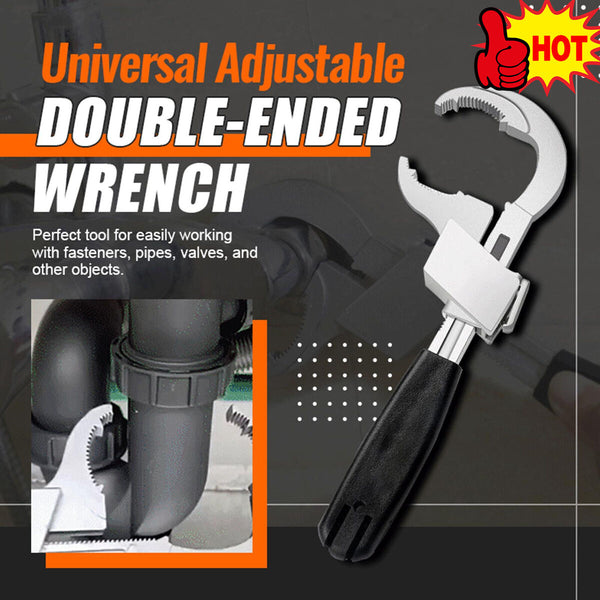 Universal Adjustable Double-ended Wrench Multifunctional Wrench Aluminium_