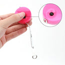 Gift ruler retractable keychain mini cartoon plastic ruler soft ruler