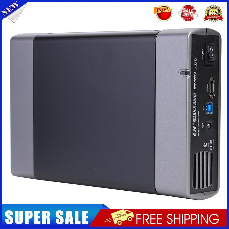 5.25 inch Hard Disk Case USB3.0 to USB-B Adapter 8T External HDD Enclosure