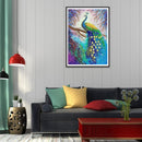 5D DIY Special Shaped Diamond Painting Peafowl Cross Stitch Craft Kit Needl