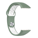 Watch Strap for HUAWEI HONOR Band 6 Soft TPU Wristband (Light Green White) Newly