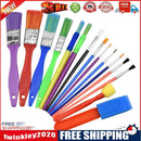 15pcs Paint Brush Set Kids Colorful Oil Painting DIY Brushes Doodle Tools