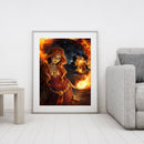 Redhead Witch Oil Paint By Numbers Drawing DIY Picture for Adults Children Decor