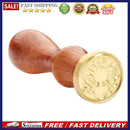 Retro Plant Pattern Wood Handle Wax Seal Stamp Post Decor Craft (Wax Seal-2