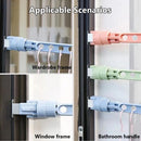 Adjustable Punch-free Space Saver Drying Rack Hanger Clothes Stand Window Frame