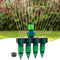Garden Drip Irrigation 4 Way Tap Hose Pipe Splitter (with Quick Connector)