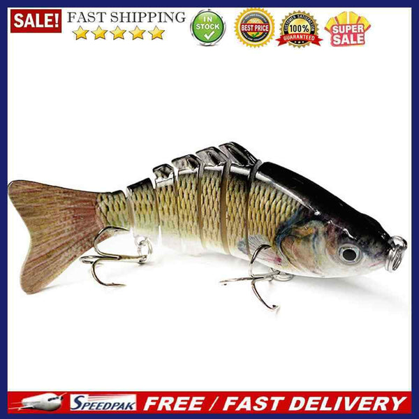 Multi Jointed Swimbait Wobbler Bass Pike Saltwater 7 Segments Fishing Hard