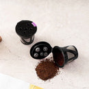 6x Refillable Capsule Coffee K-cup Filter Coffeeware for Keurig (Black)