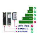 M.2 to USB Adapter M Key NGFF M2 PCIe SATA to USB 3.1 SSD Gen Type Card A 2 T7A7