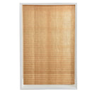 Self-Adhesive Pleated Blinds Half Blackout Window Curtains (Brown 60X150cm)