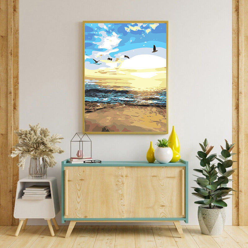 Beach 40x50cm Oil Paint By Numbers Picture DIY Painting SXD216021
