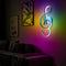 Modern LED Musical Note Wall-Mounted Home Living Room Bedside Light (White)