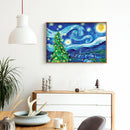 5D DIY Rhinestone Christmas Starry Night Full Round Drill Diamond Painting Decor