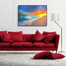 Painting By Numbers Kit DIY Quiet Seaside Hand Painted Canvas Oil Art Picture