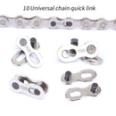 5 Pairs MTB Road Bike Chain Link Connector Chain Joint Magic Buckles (10S)