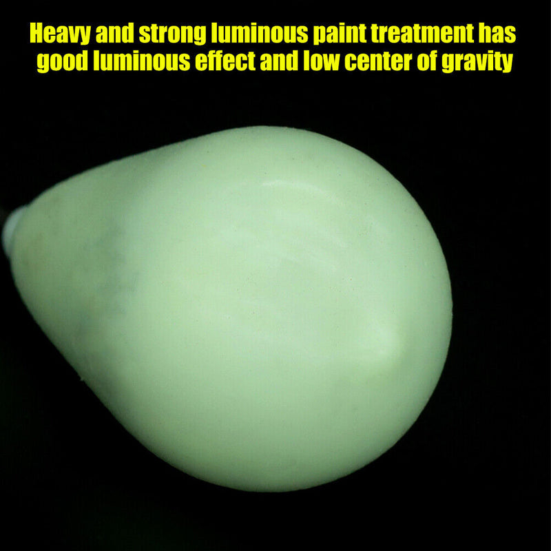 Luminous Fishing Lead Pendant Durable Bob Sinker Weights Plumb Hook Connector