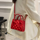 Women Fashion Lattice Embossing Mini Shoulder Bags Casual PU Leather Handbags