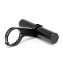 Bike Handlebar Extender Aluminum Alloy Bicycle Bracket Light Holder (Black)