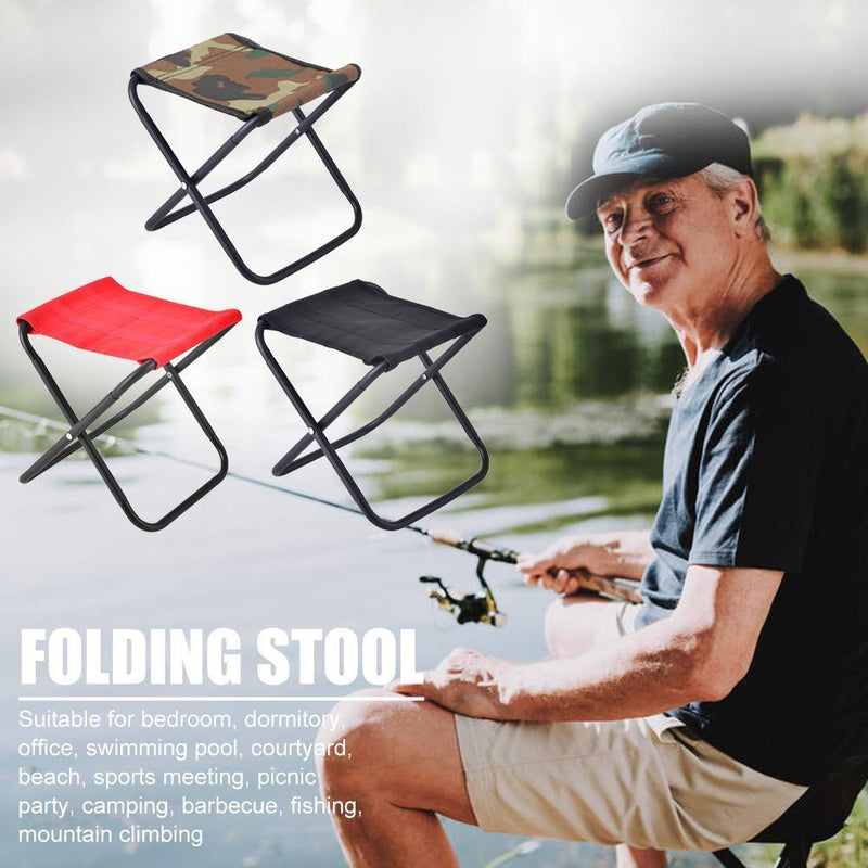 Lightweight Folding Stool Outdoor Camping Picnic Travel Seat Chair (2pcs)