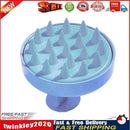Silicone Scalp Head Body Massager Comb Round Hair Washing Brushes (Blue) Newly