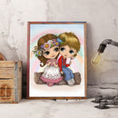 Drill Point Handicraft Boy Girl DIY Bead Mosaic Kit Drawing Diamond Painting