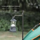 Camping Lamp Pole Ground Desktop Fixing Lantern Holder (Black Single Hook) Newly