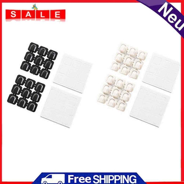 18pcs Auto Car Tie Lines Fixed Clip USB Wire Cable Line Organizer Retainer Clamp