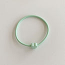 Elastic Band Women Girls Hair Rope Ponytail Holders Candy Color Heart Hair Tie