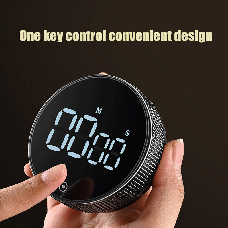 Digital Display Magnetic Rotation Timer Adjustable Electronic Countdown Device