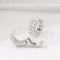 Zircon Ear Buckle Diamond Earrings Ear Piercing Double Rows Zircon Ear Stud