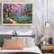 Frameless Oil Paint By Numbers River Flower Trees DIY Canvas Picture Kit