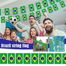 Bunting Brazil Flag 5 Metres 20 Flags Football Brazilian Brasil Country#