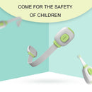 Plastic Safe Drawer Lock Green Anti-pinch Baby Protective Lock Catch (2pcs)