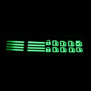 Luminous Car Door Window Lift Button Stickers Decals Car Styling (Green) Newly
