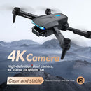YLR/C S89 4K HD Dual Camera 2.4GHz Foldable RC Drone with 3 Battery (Black)
