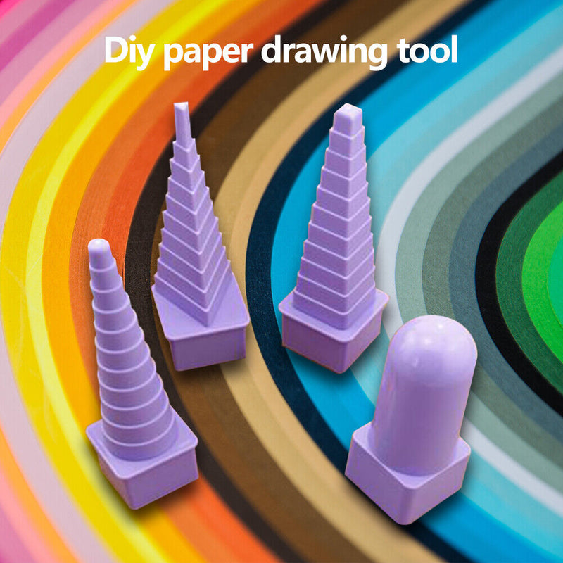 1 Set Plastic DIY Paper Flower Creation Decor Art Craft Paper Quilling Tower
