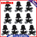 10pcs 4 Outlet Spray Cooling Nozzle Micro Garden Irrigation Sprinkler Connector for