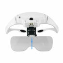 Magnifier Jeweler Bright Magnifying Glass Loupe With 5 Lens LED Light Head