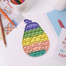 Silicone Push Bubble Rainbow Color Fidget Toys Autism Stress Reliever (A) Newly