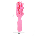 Nine Claw Comb Scalp Massage Brush Anti-static Hair Styling Comb (Pink)