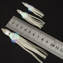 10x Bionic Octopus Fishing Lures 10cm Artificial Soft Bait (Luminous White)