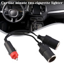 Dual Car Cigarette Lighter Splitter Charger Power Socket Adapter Auto Outlet: