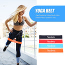 4pcs/set Latex Resistance Bands for Yoga Workout Black Red Blue Orange 600mm