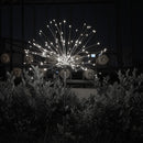LED Solar Firework Lights Outdoor Dandelion Fairy String Lamp (Cold White) Newly