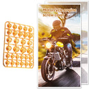 30pcs/Set Motorcycle Screw Cap Cover Head Body Decorative Engine Nut Bolt Cap